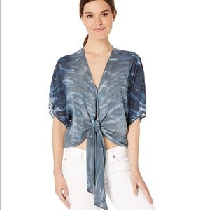 NWT Knotted Tie Dye Crop Top